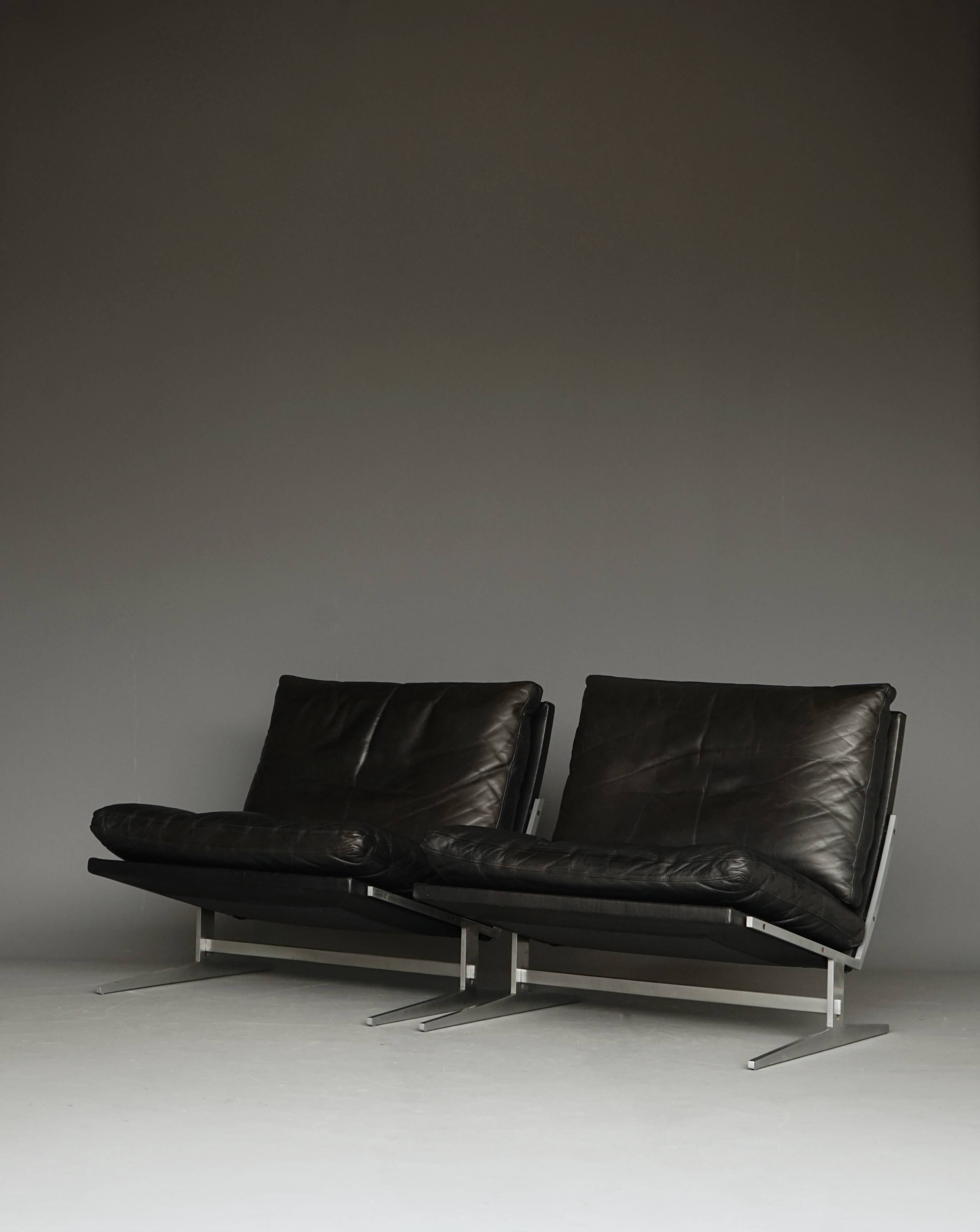 BO-561 Easy Chairs by Preben Fabricius & Kastholm for Bo-Ex, Denmark. 1960s