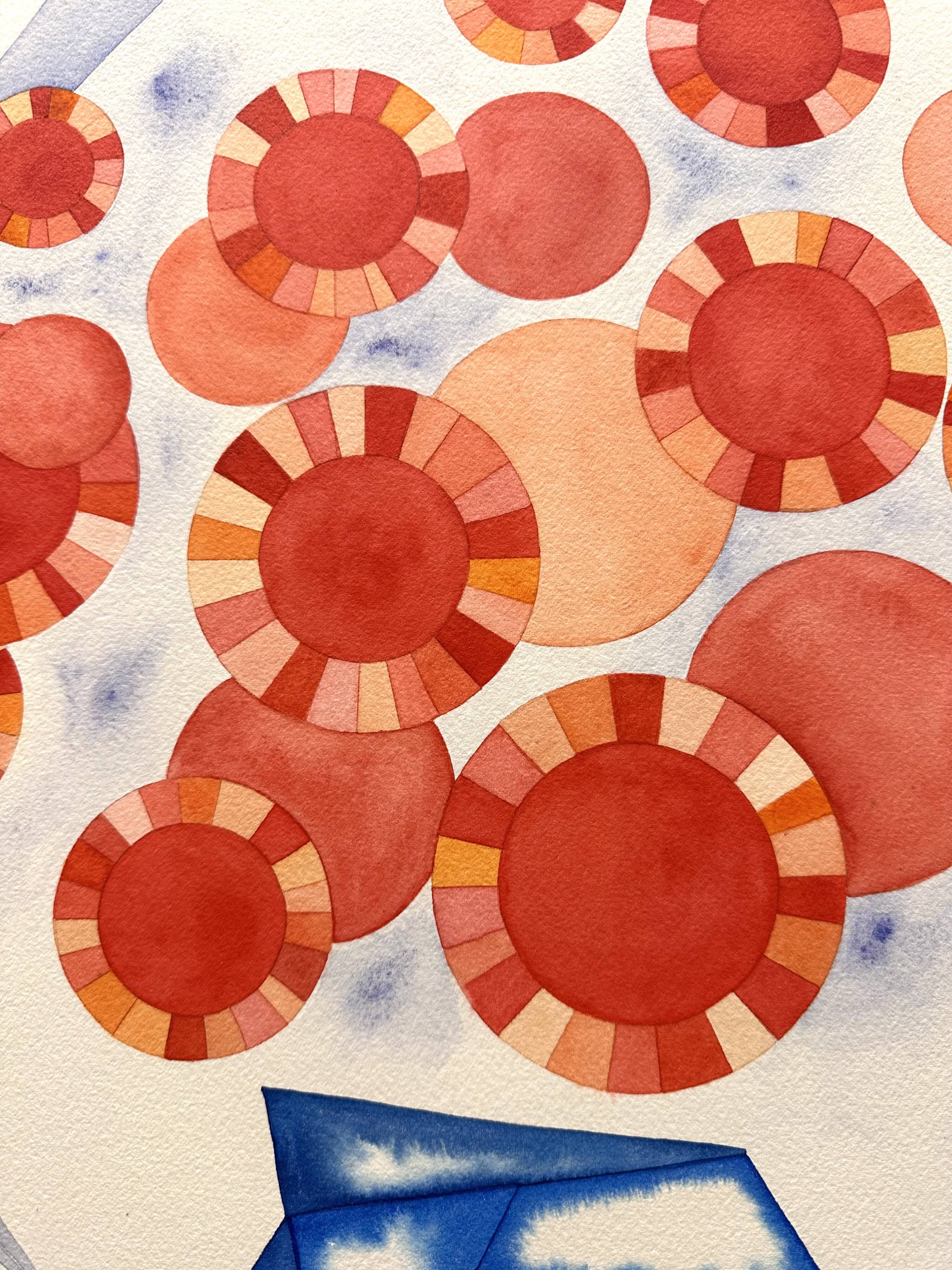 still life red flowers