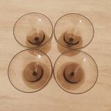 Verres à champagne style Daum