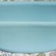 Set of 2 blue porcelain shelves, Porcher 1960