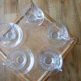 Vintage Duralex cups and saucers