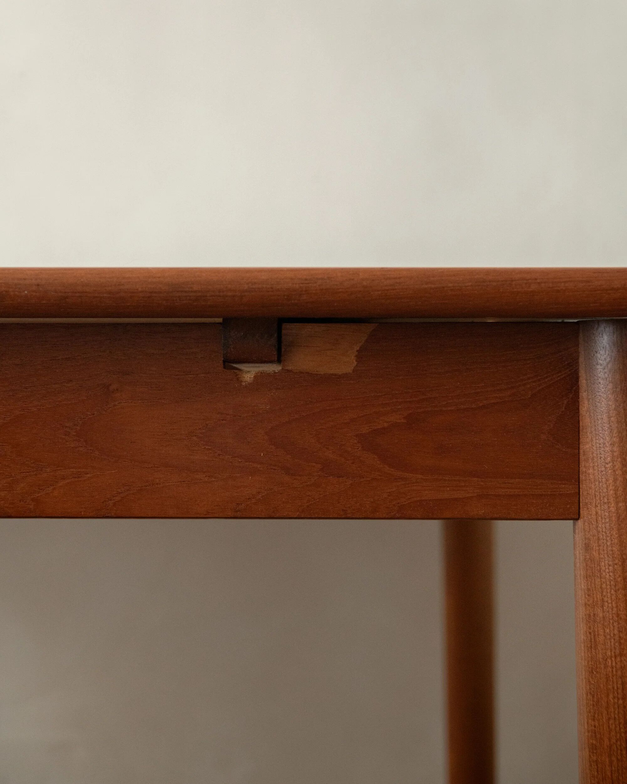 Danish modern teak extendable dining table model 24 by Ansager Møbler 1960s