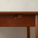 Danish modern teak extendable dining table model 24 by Ansager Møbler 1960s