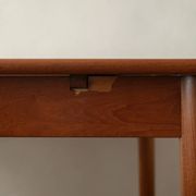 Table à manger extensible en teck moderne danois modèle 24 par Ansager Møbler années 1960.