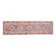 1970s Vintage Turkish Handmade Wool & Cotton Pink Runner Rug