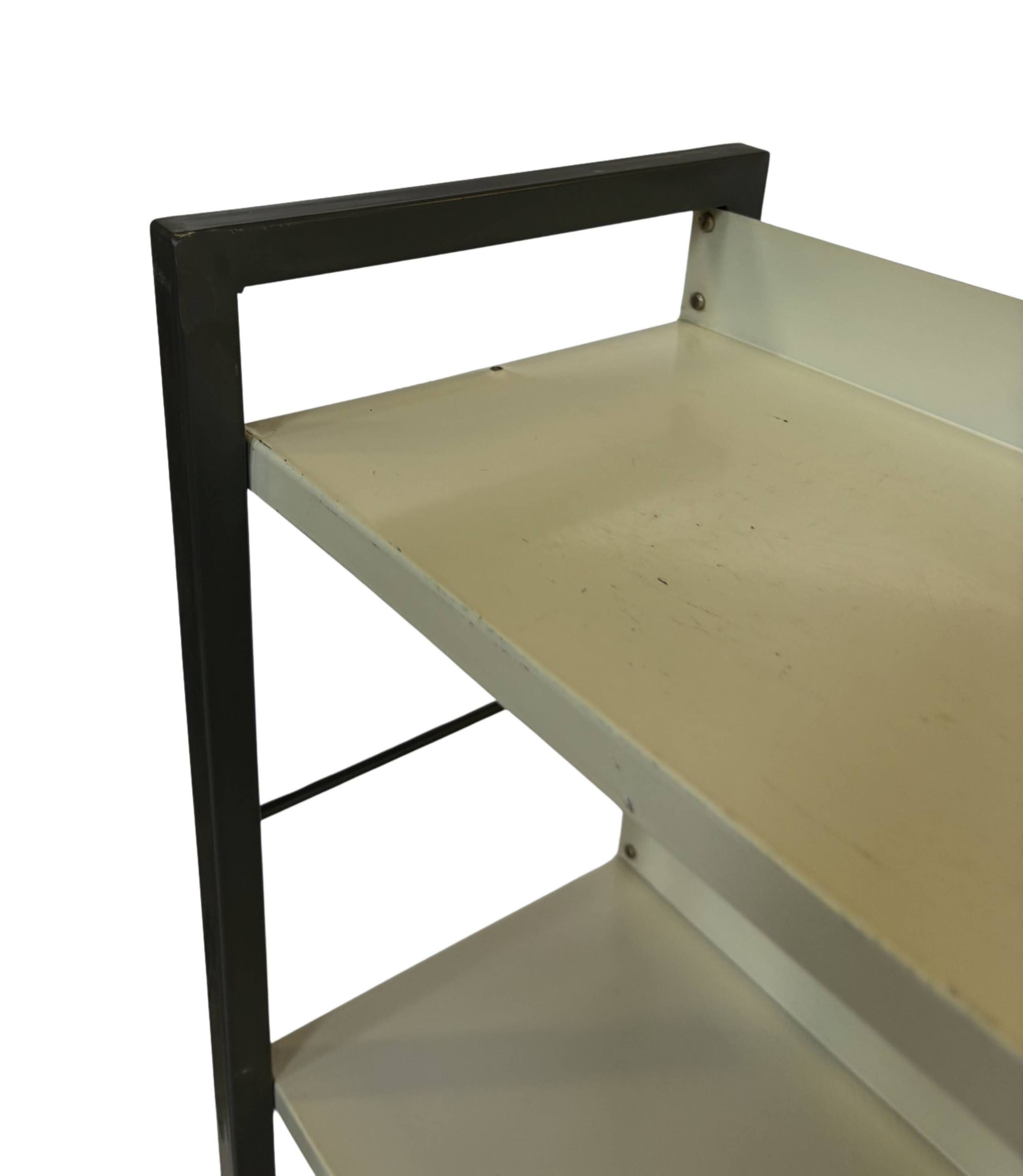 Tomado shelving unit Free standing in metal and gray - 1960s Dutch Design