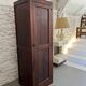 Old wooden school locker room