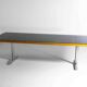 Warren Platner Large Leather Desk by Knoll International, 1973