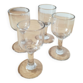 Lot de 4 verres à liqueur