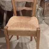 Old straw chair