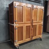 Vintage Bakery Dough Proofing Cabinet | Authentic Wooden Storage