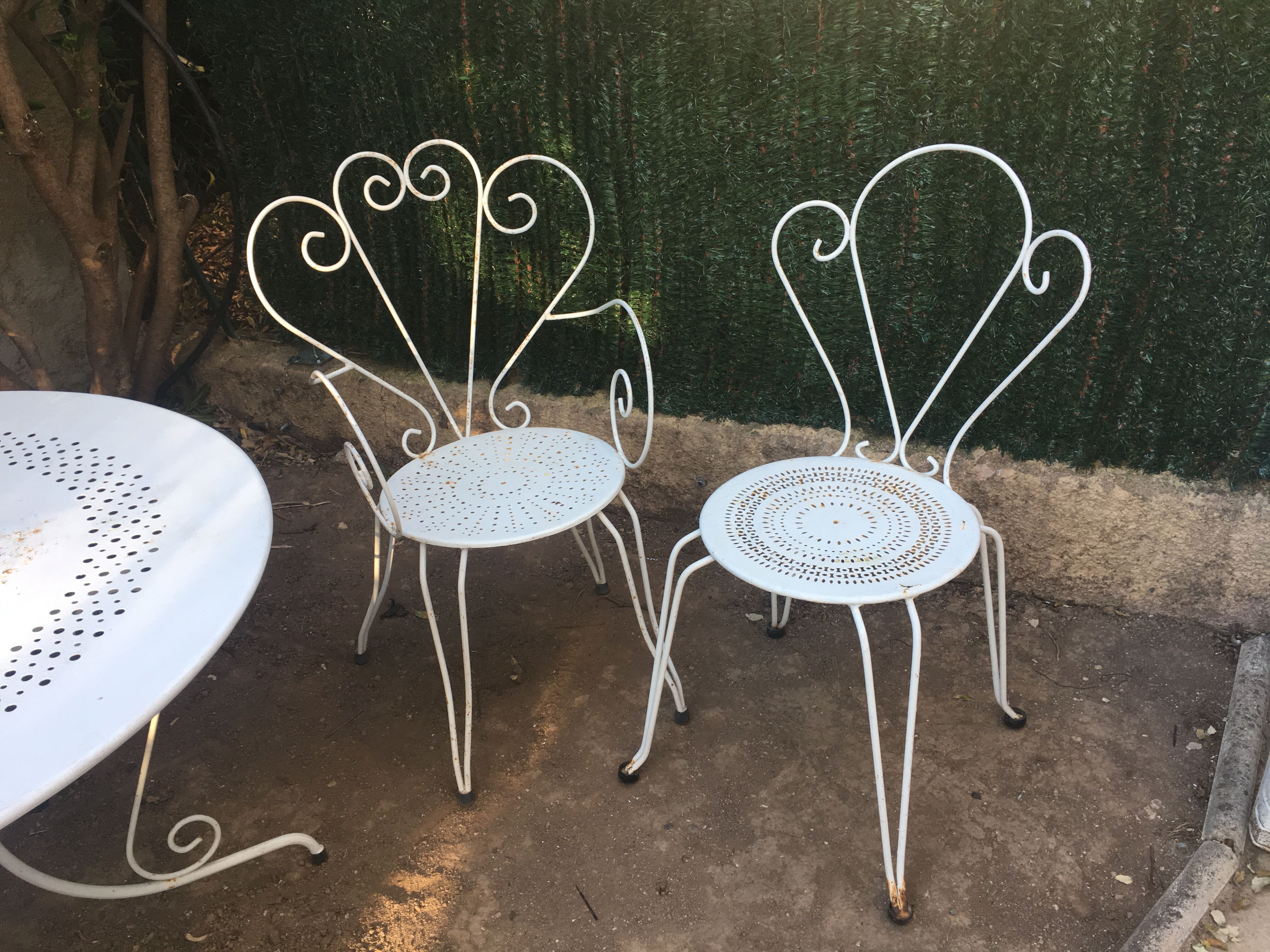 Salon de jardin fer forgé