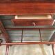 Wall coat rack in curved wood 1900 mahogany color