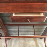 Wall coat rack in curved wood 1900 mahogany color
