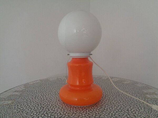 Italian Glass Standard Lamp, 1970s