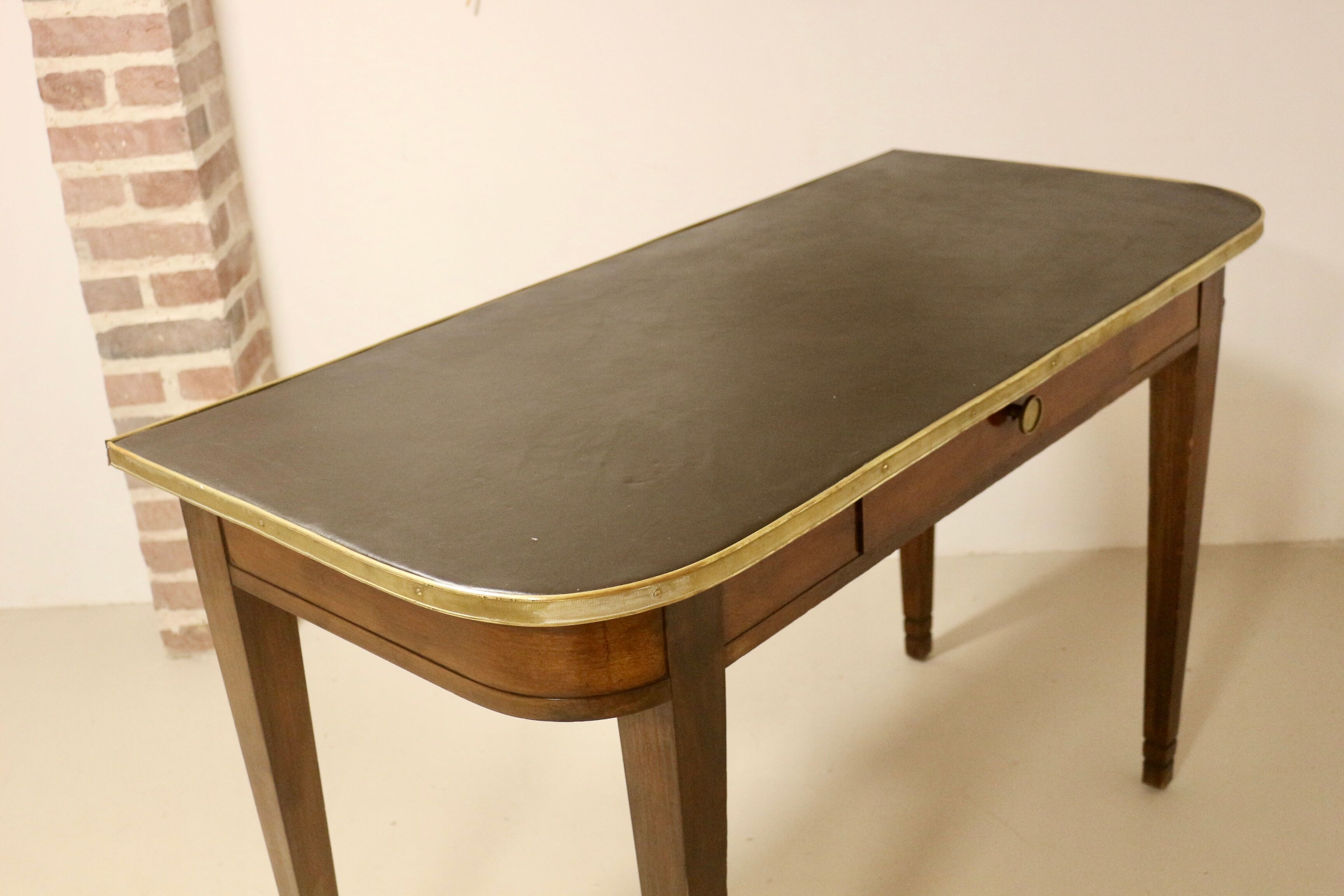 Console or half-moon desk with drawer