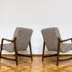 Kvadrat Customizable Pair Of Restored Mid Century Armchairs, 1960s