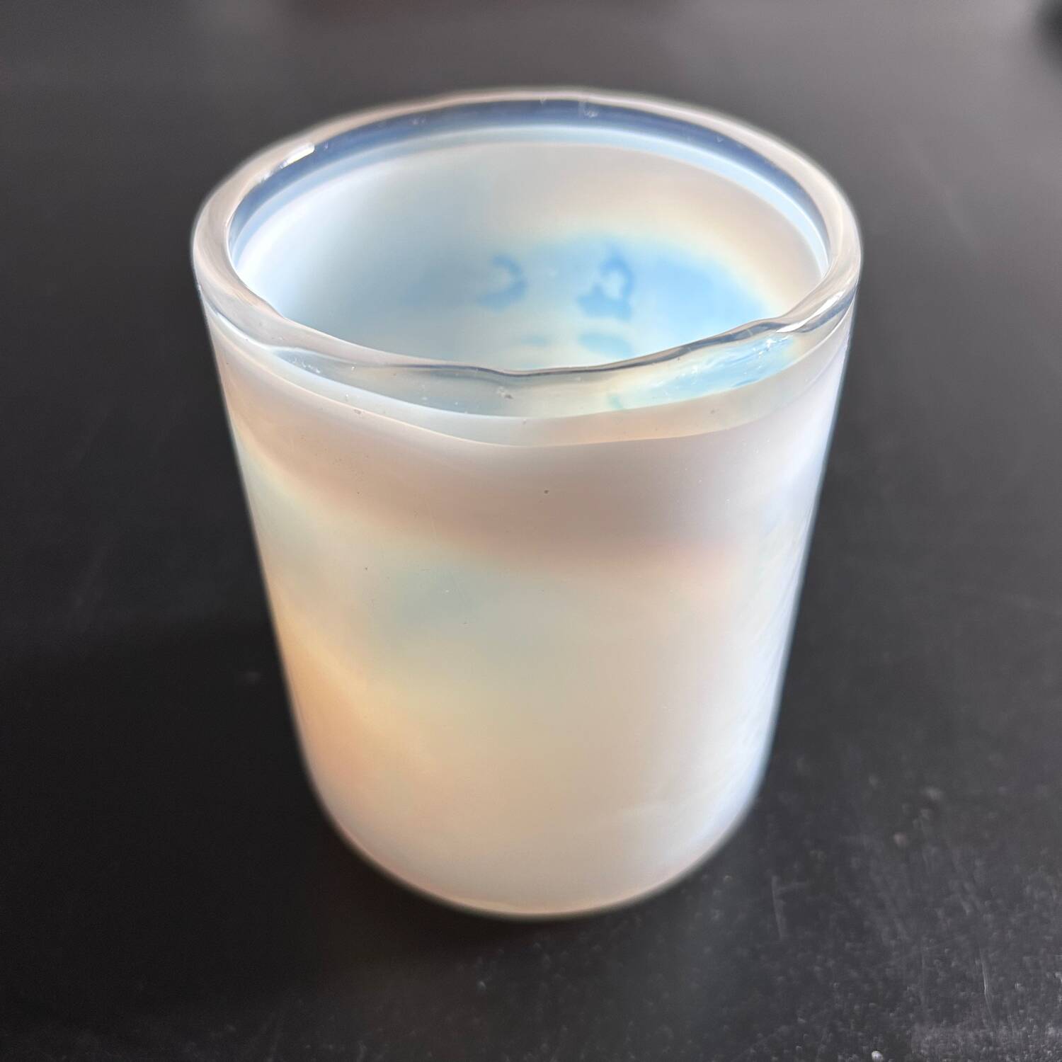 Photophore blanc laiteux