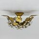 Mid-century design banci style ceiling lamp crystal flower , 1970sMid-centu