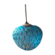 Suspension in blue glass, chiseled