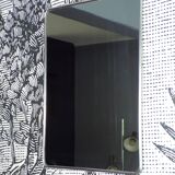 Wall-mounted barber mirror 29X40cm