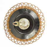 1960s Wicker wall clock UPG Halle, Germany