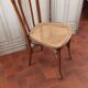 Curved wood bistro chair