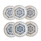6 dessert plates Salins model "Segur"