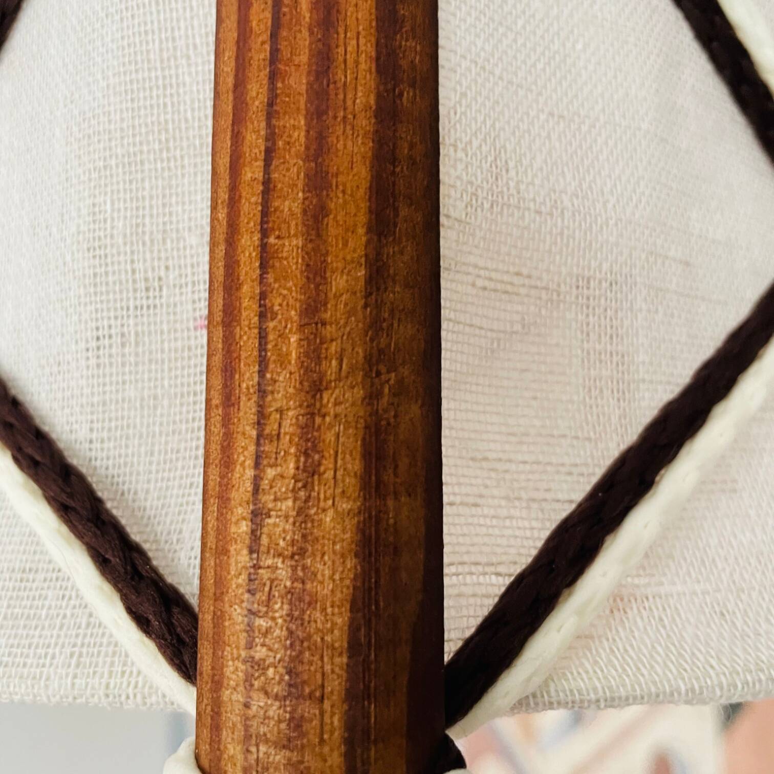 Suspension vintage en bois scandinave de style nautique
