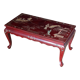Lacquer coffee table 1960 China red background character decoration