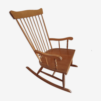 Rocking-chair vintage scandinave