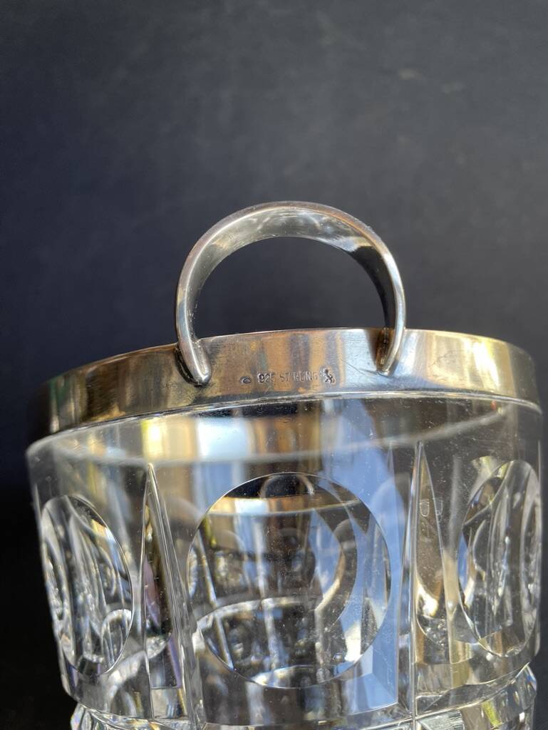 Seau à glace cristal et argent 925 – Gebrüder Deyhle