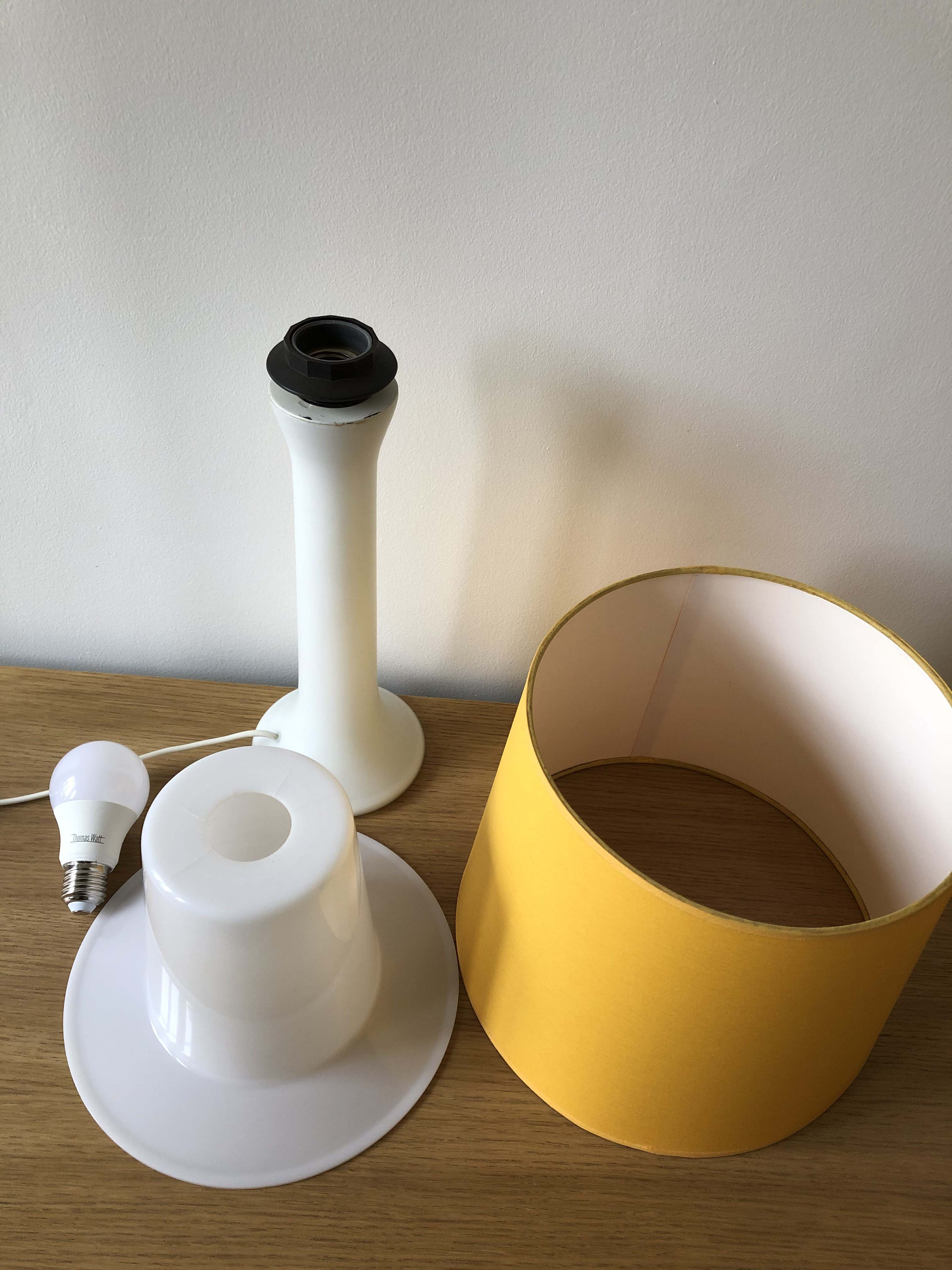 Opalin glass lamp by Östen Kristiansson & Uno Kristiansson for Luxus Vittsjö  1960