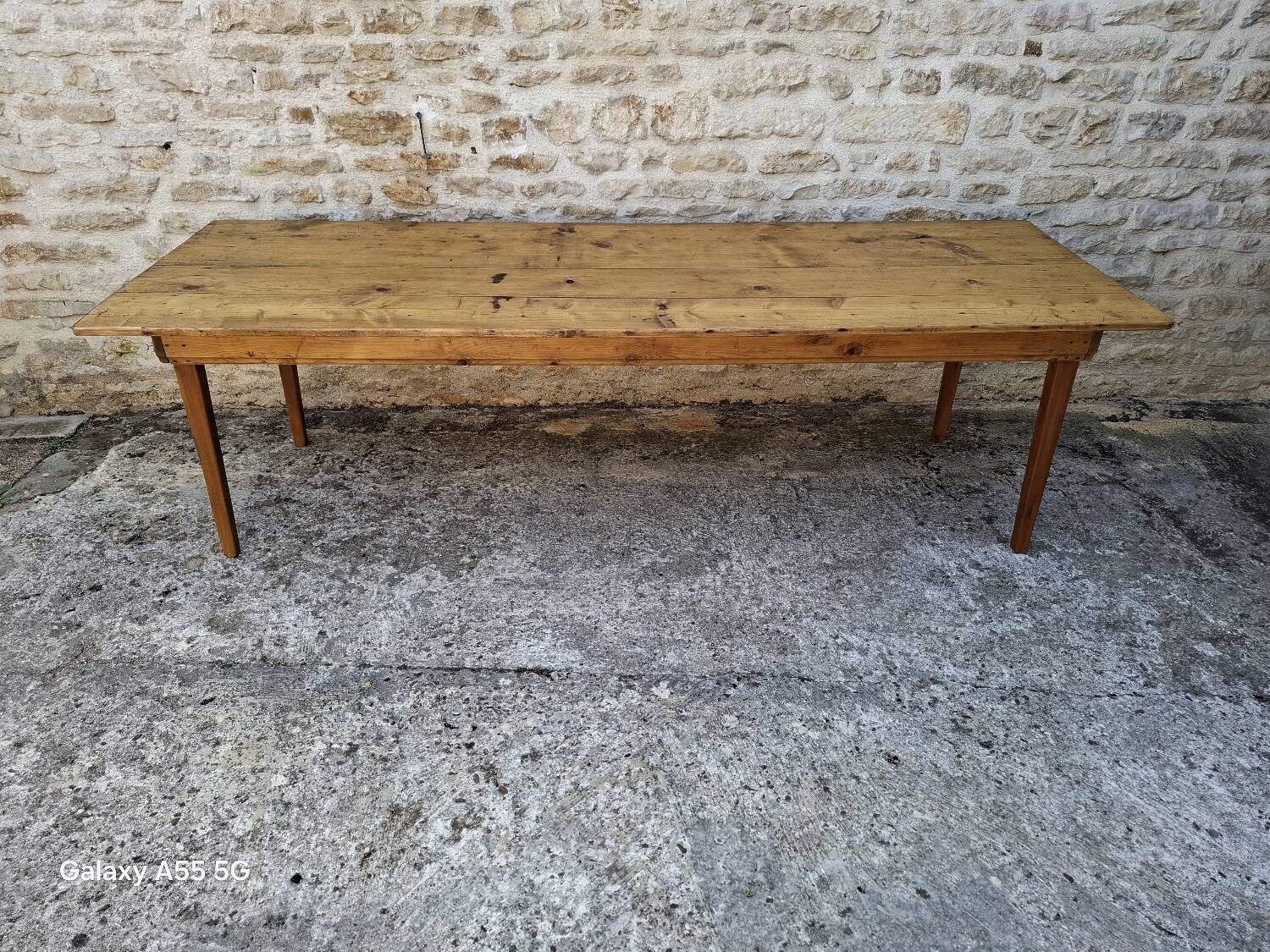 Fir farm table 251 x 85