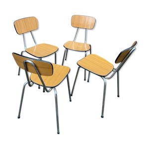 4 chaises formica vintage