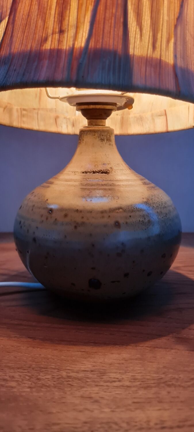 Table lamp in stoneware varnishes berengeville