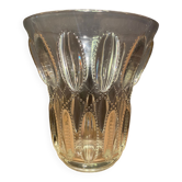 Art Deco glass vase Val Saint Lambert ephemeral model series Luxval 1935