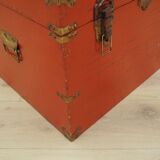Commode rouge, design scandinave, années 1950