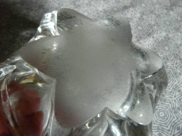 Daum France crystal ashtray