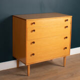 Retro honey teak 1960s avalon chest of drawers
