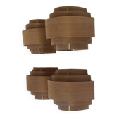 4 Hans Agne Jakobssen 1970 vintage wall lights
