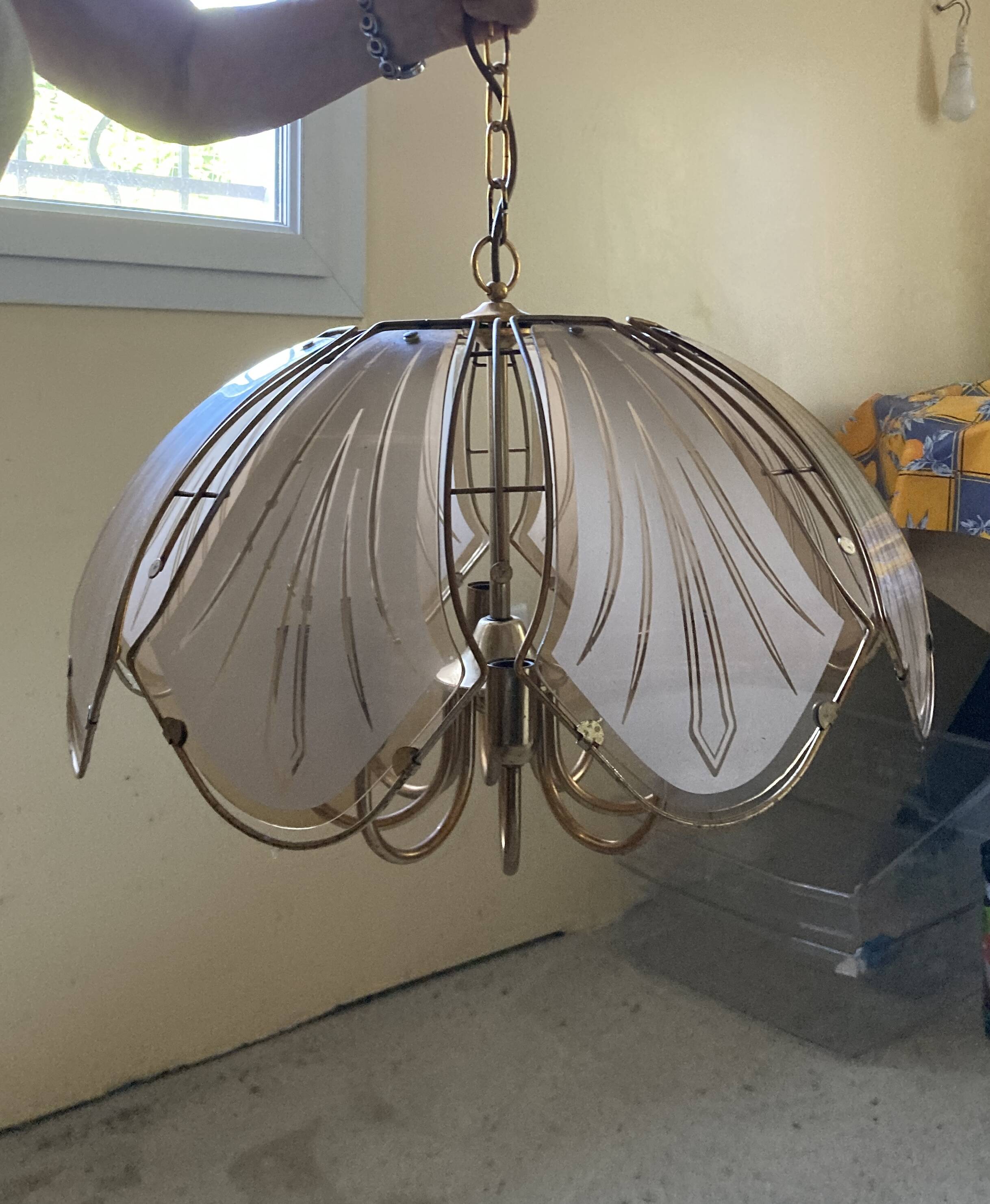 Suspension vintage marguerite