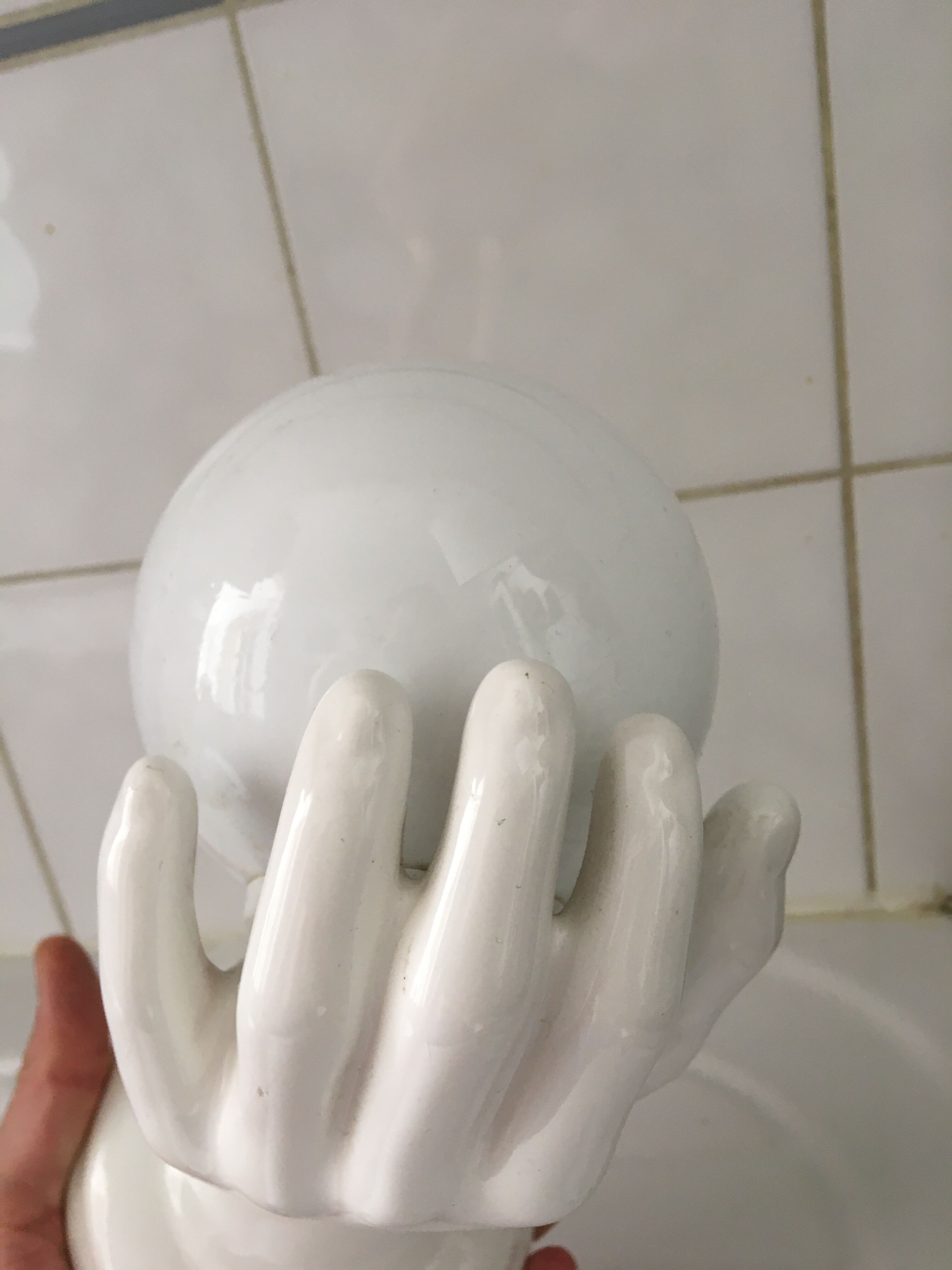 Wall lamp hand lamp ceramic vintage 70s