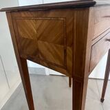 Console marqueterie directoire en acajou