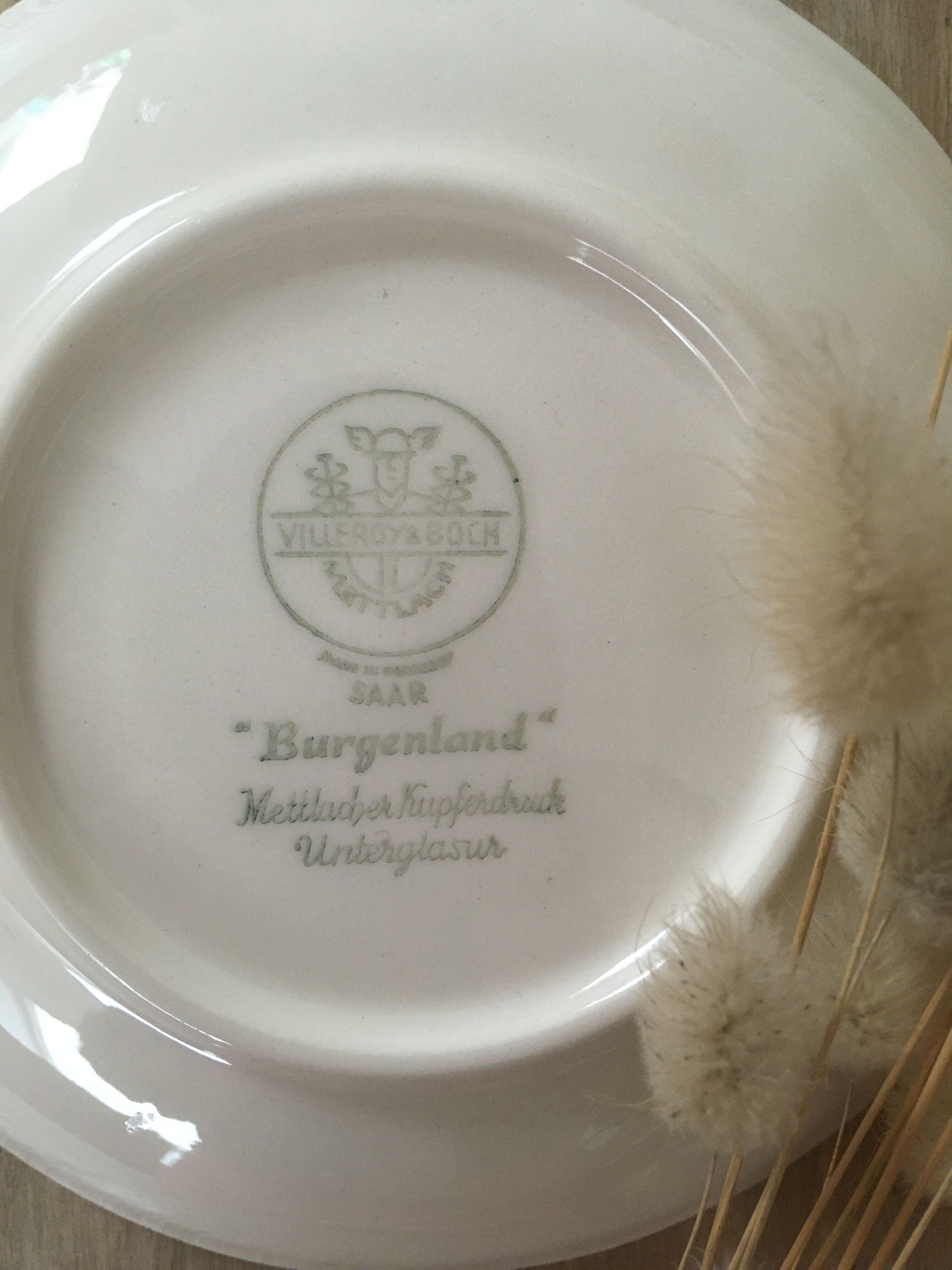 Villeroy and Boch saucers model Burgenland