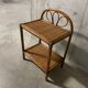 1970s rattan bedside table