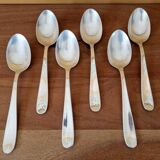 Christofle - Set of 6 Dax model table spoons in silver plated metal