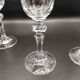 4 flûtes en cristal taillé