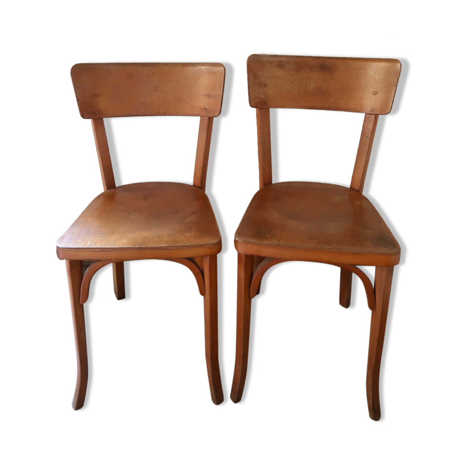 Lot de 2 chaises bistrot Baumann
