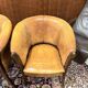 Ensemble de chaises en cuir de mouton anglais classique